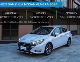 Nissan Almera 2024 – Đánh giá chi tiết về thông số kỹ thuật