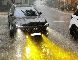 Lái xe dưới mưa lớn, đèn sương mù màu vàng hay trắng tốt hơn?